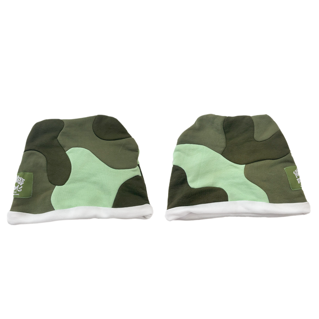 "3 Shades" Green Skull Cap
