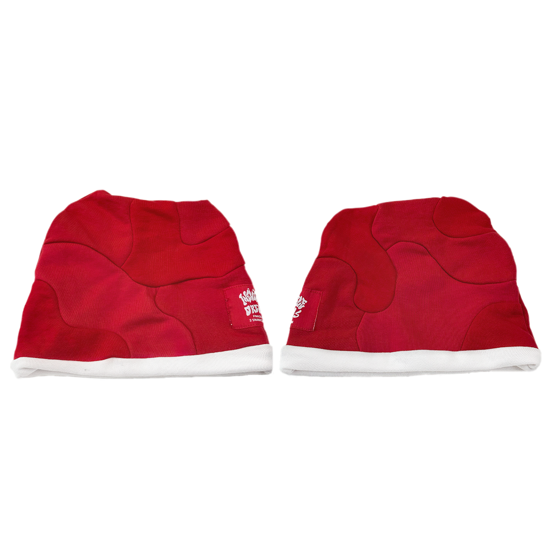 "3 Shades" Red Skull Cap