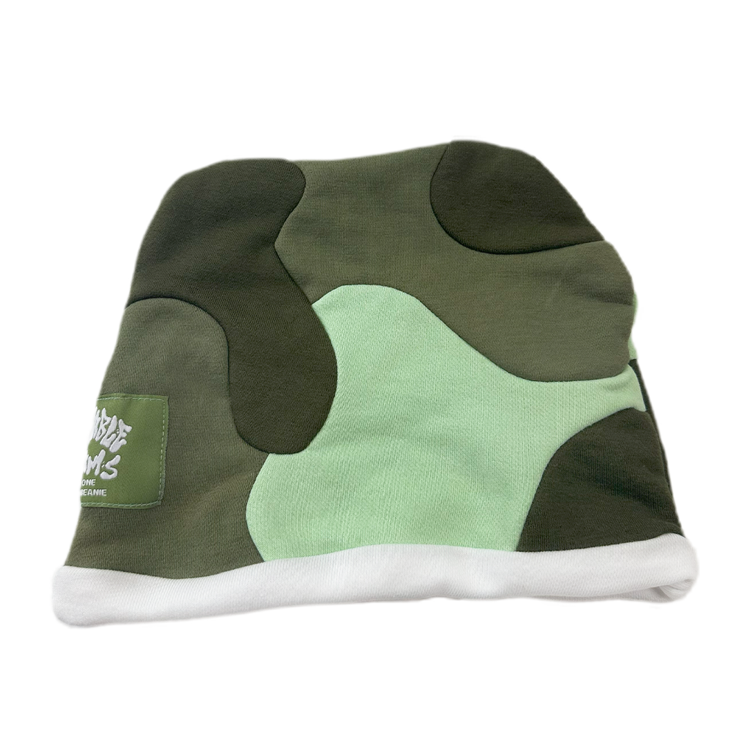 "3 Shades" Green Skull Cap