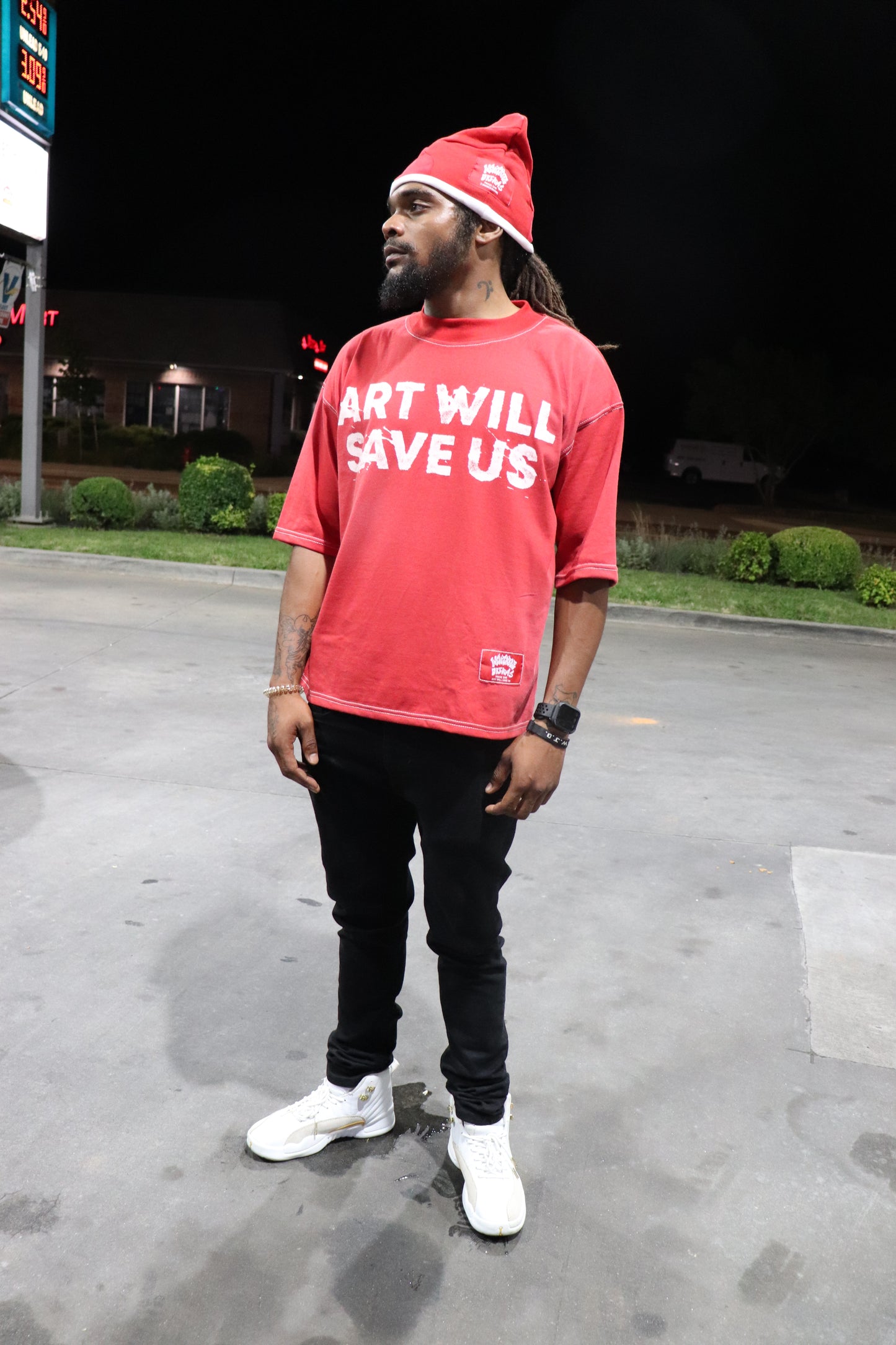 "Art Will Save Us" Red