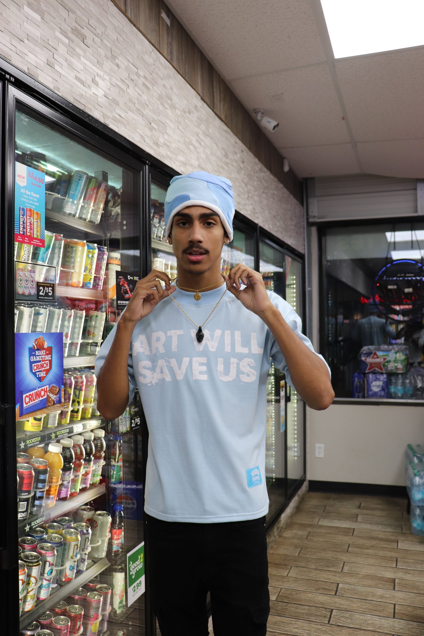 "Art Will Save Us" Blue