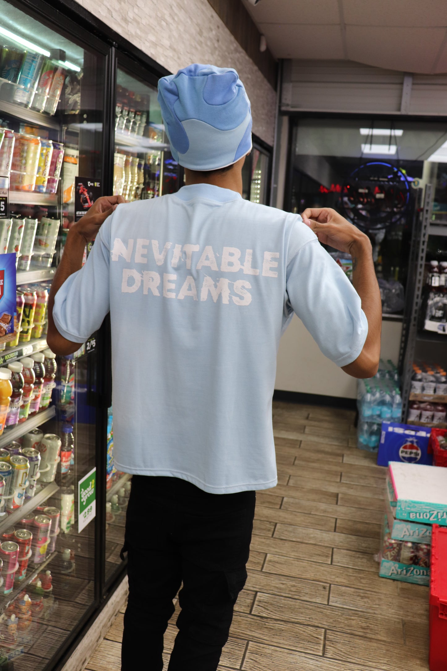 "3 Shades" Blue Skull Cap
