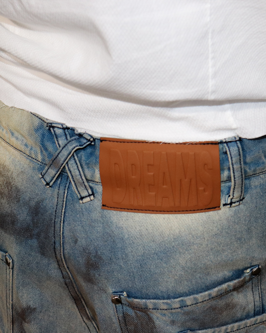 "Dirty Dreams" Baggy Blue Denim