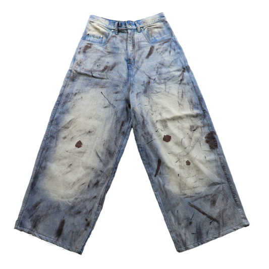 "Dirty Dreams" Baggy Blue Denim